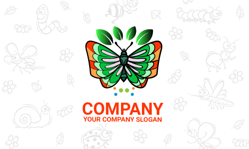 diseño de logotipo de insectos