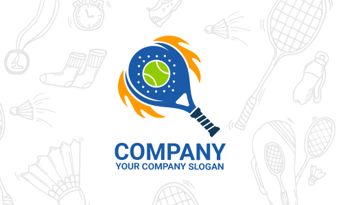 Diseño de logotipo de bádminton