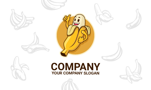 design de logótipo de banana