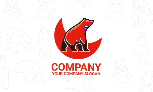 desain logo beruang