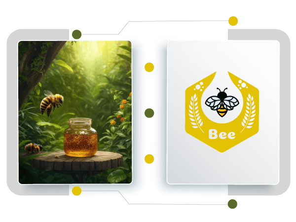 creador de logos de abejas