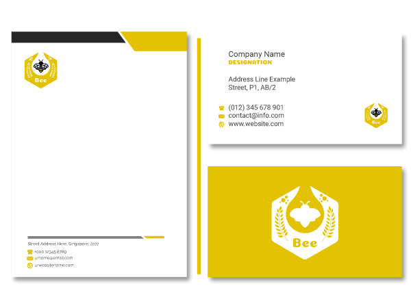 creador de logotipos de abejas