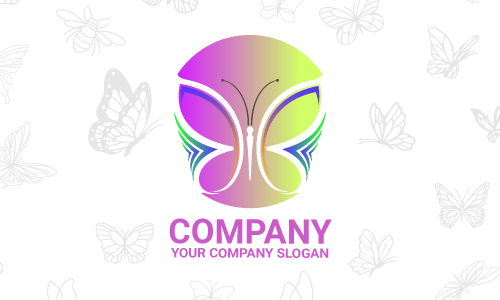 butterfly logo design