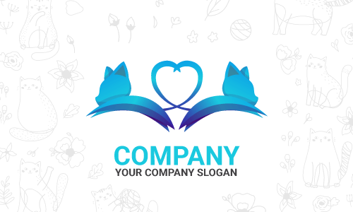 kedi logo tasarımı