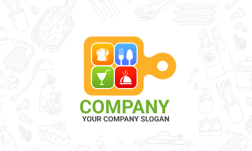 design de logotipo de catering