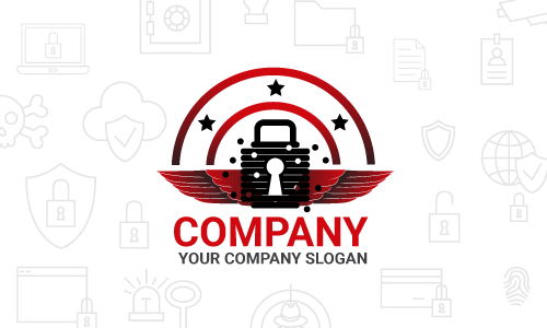 computer security logo design