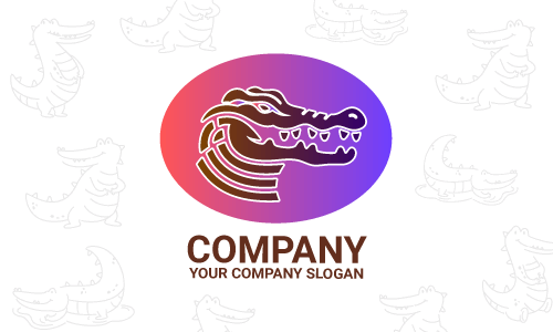 Logo crocodile conçu