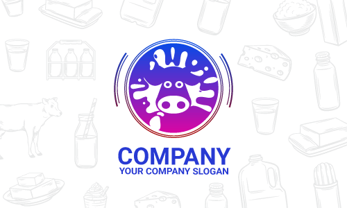 Desain Logo Susu