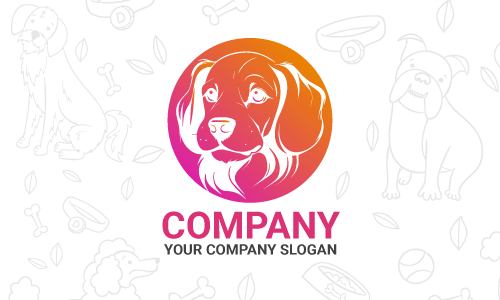 desain logo anjing