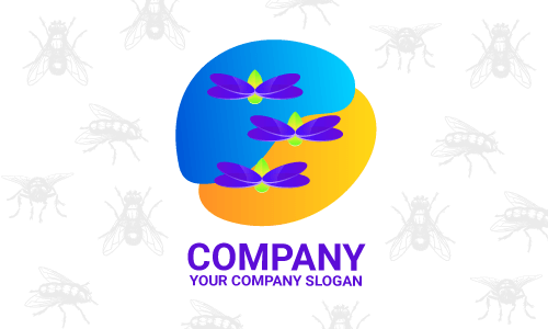 diseño de logotipo de mosca