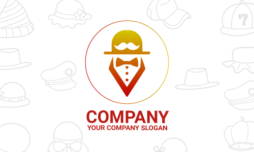 diseño de logotipo de sombrero