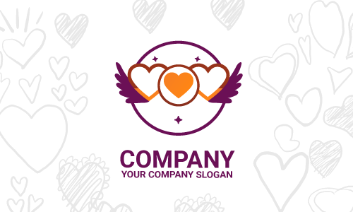 diseño de logotipo de corazón