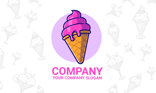 Diseño de logotipo de helado