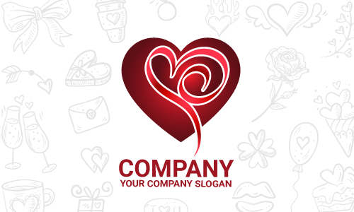 création de logo d'amour