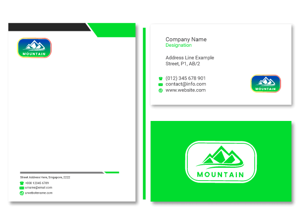 Creador de logotipos de montañas