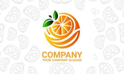 design de logótipo laranja