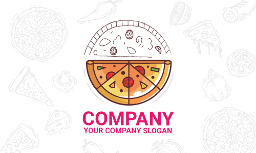 desain logo pizza