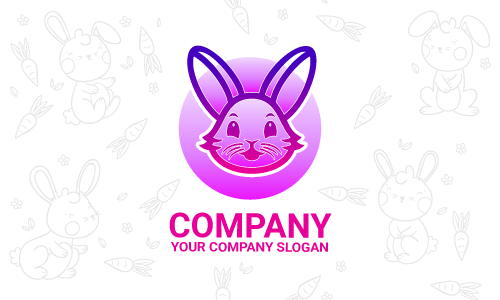 création de logo de lapin