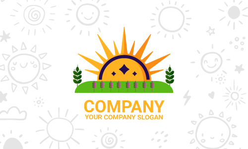 sun logo design