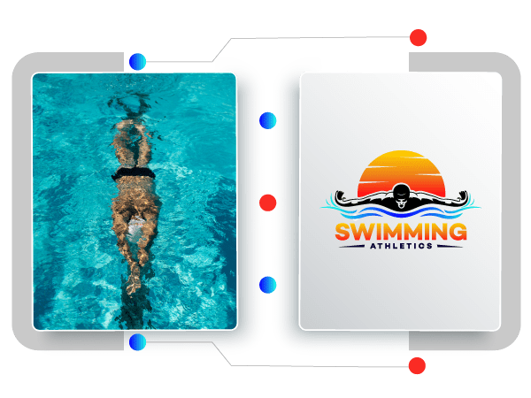 swimming logo creator