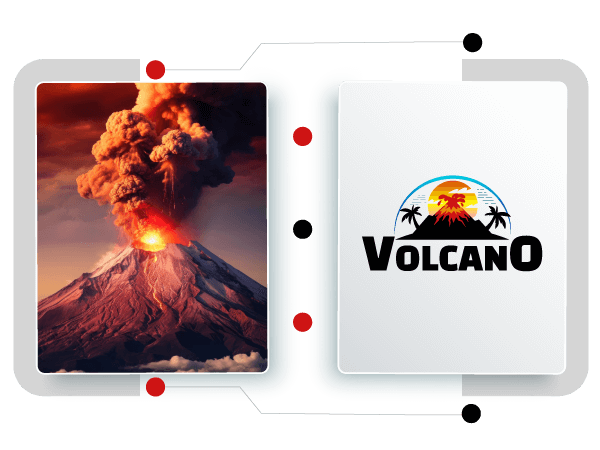 creador del logo del volcán