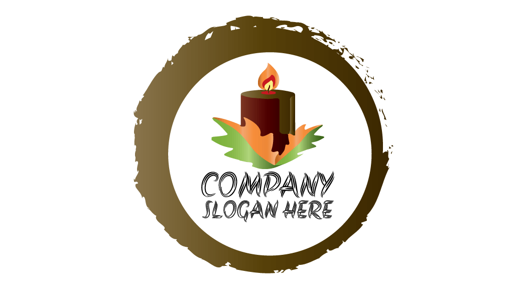 Abstrakte Blumenkerzen-visitenkarte