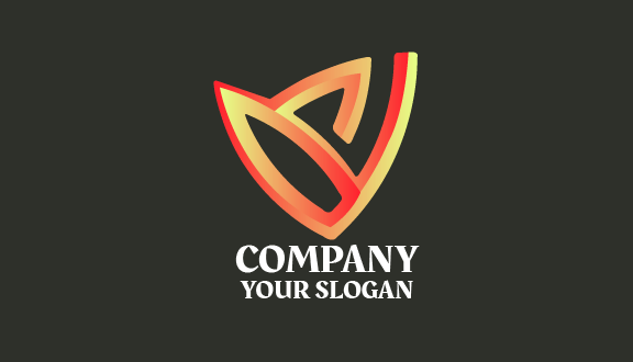 Abstract Glossy Shield Business Card