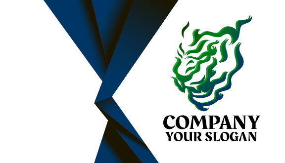 Tarjeta De Visita Con Diseño De Tigre Abstracto