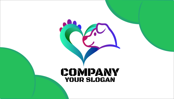 Cartão De Visita Adorável De Amor De Animal De Estimação