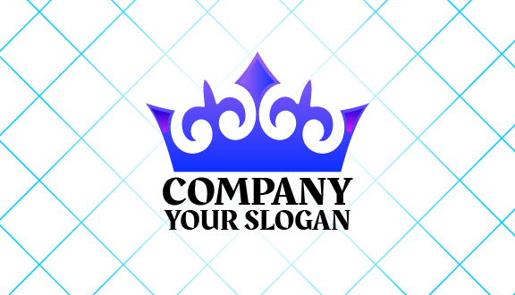 Tarjeta De Presentación Con Una Corona Estética