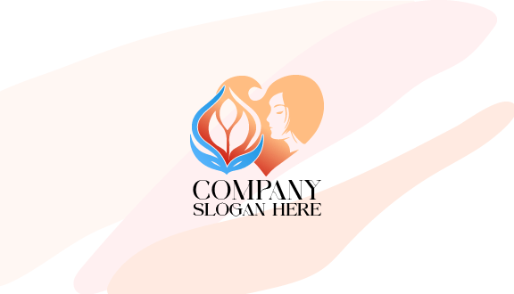 Tarjeta De Presentación Estética Con Forma De Corazón En Tonos Pastel