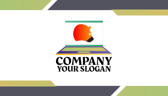 Cartão De Visita De Laptop Animal