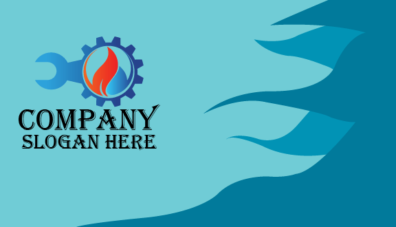 Tarjeta De Presentación Industrial Aqua Fire