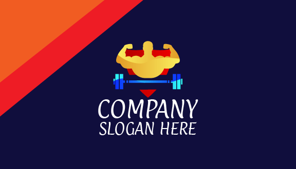 Tarjeta De Presentación De Fitness Para Deportistas