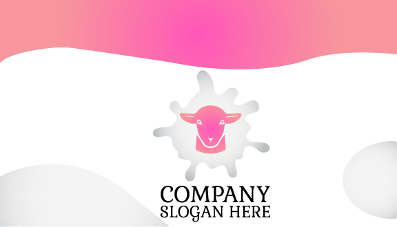 Tarjeta De Presentación De Una Empresa Lechera De Cabritos