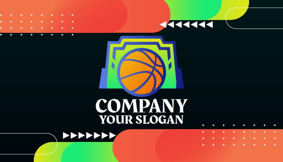 Tarjeta De Visita Para Zona De Juegos De Baloncesto