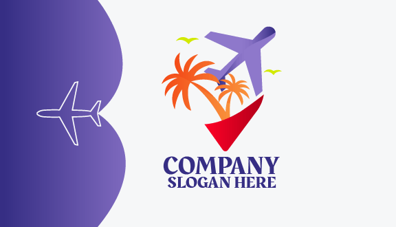 Kartu Nama Pesawat Wisata Pantai