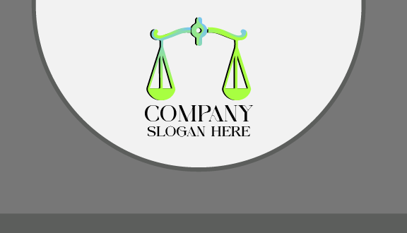 Tarjeta De Presentación De Abogado Beam Balance