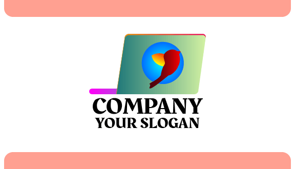 Cartão De Visita Para Laptop Com Adesivo De Pássaro