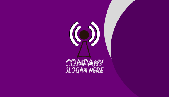 Kartu Nama Komunikasi Hitam