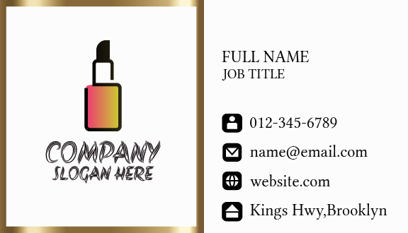 Black Cosmetics Business Card