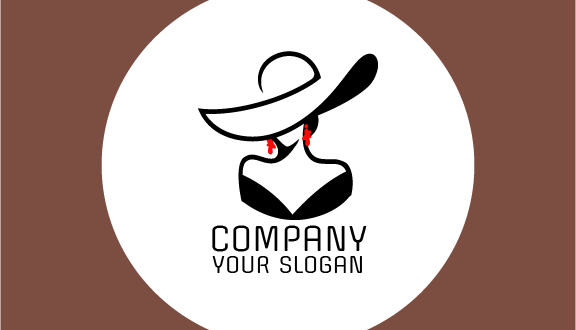 Tarjeta De Presentación Estética Con Vestido Negro