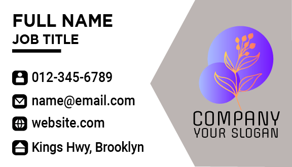 Black Text Aesthetic Business Card