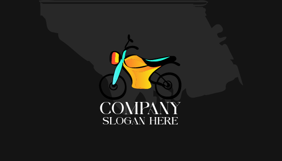 Kartu Nama Sepeda Ban Hitam