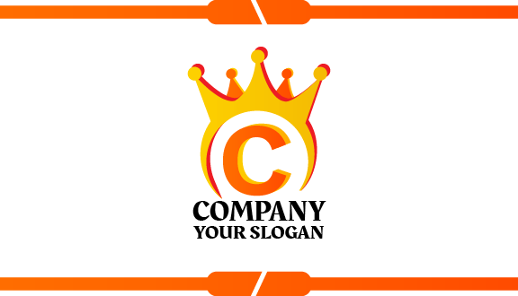 Tarjeta De Presentación Con Corona En Letra Negra