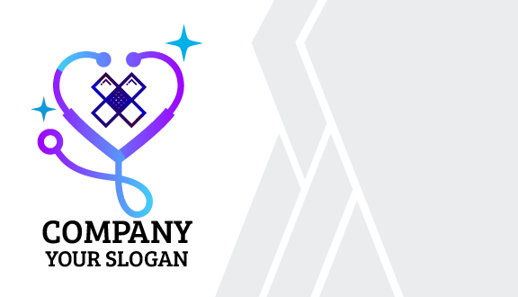 Biglietto Da Visita Medico Con Fasciatura Blu