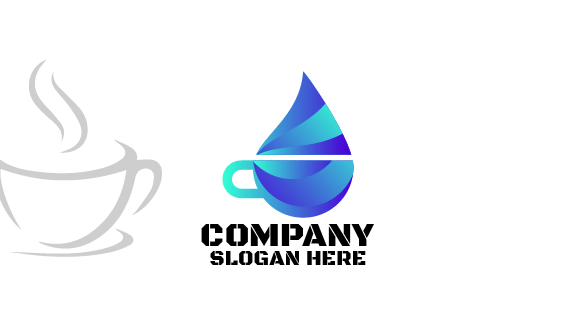 Cartão De Visita Café Café Azul