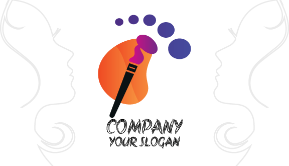 Blue Dots Artist Business Card