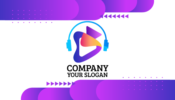 Mavi Kulaklık Eğlence Kartviziti