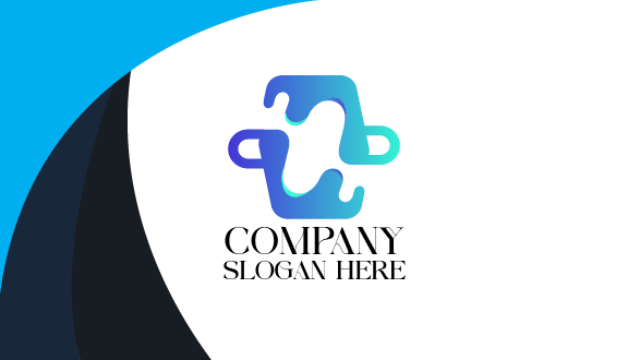 Caneca Azul Café Cartão De Visita